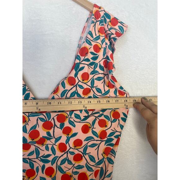 DVF for Summersalt Peach Ruffle Backflip Swimsuit One Piece size 20 - Picture 10 of 10